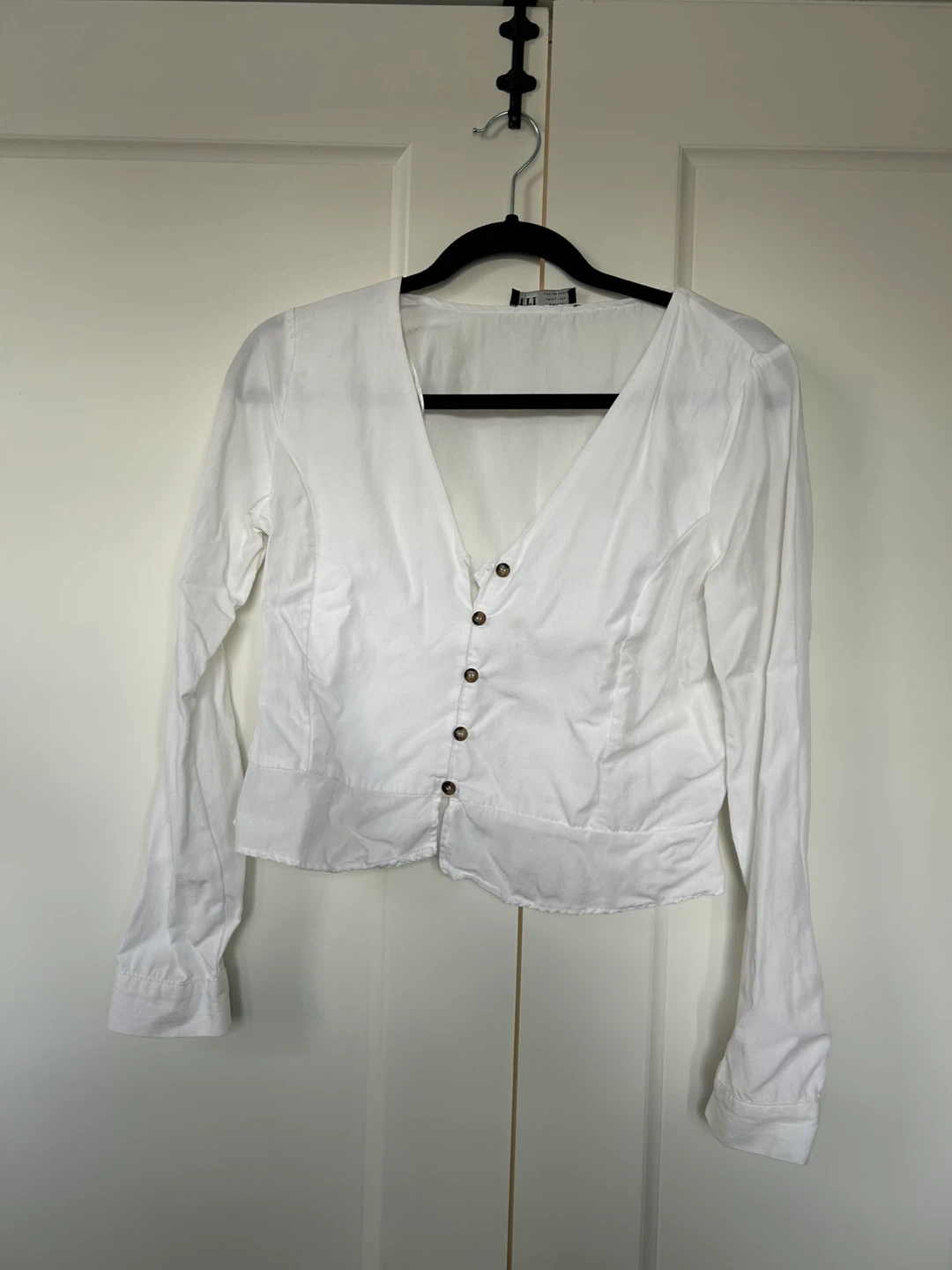 Zara White Blouse - Size M