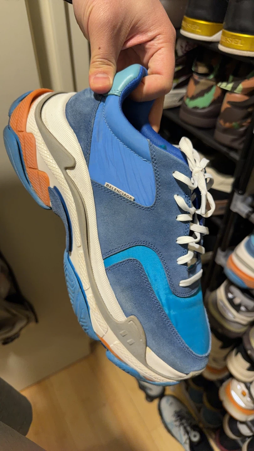Balenciaga Triple S Blue Sneakers