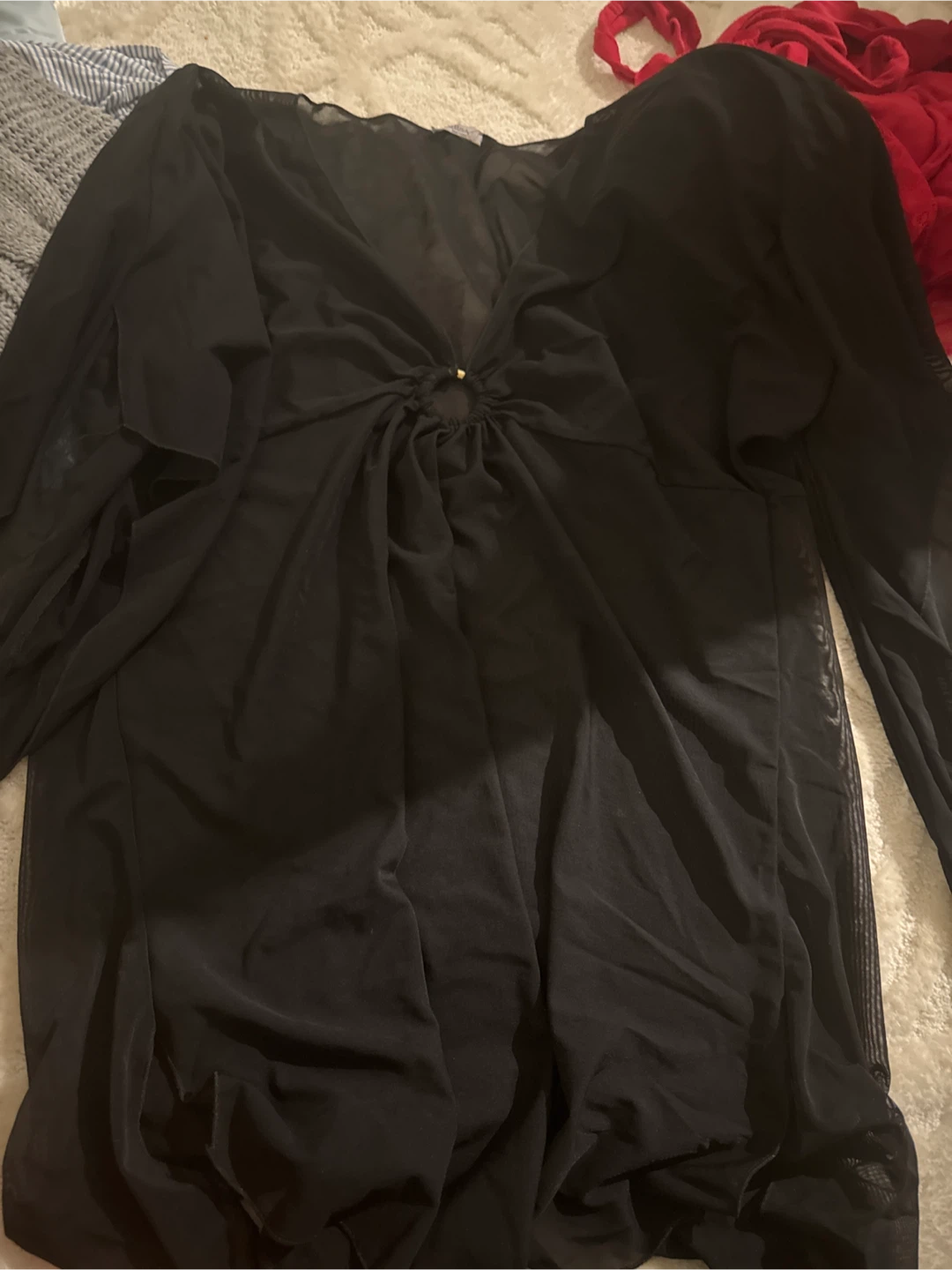 Black Sheer Cover-Up