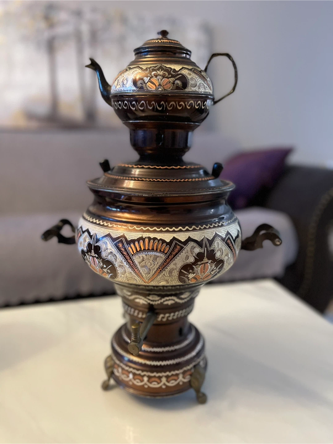 Vintage Copper Tea Set - photo 4