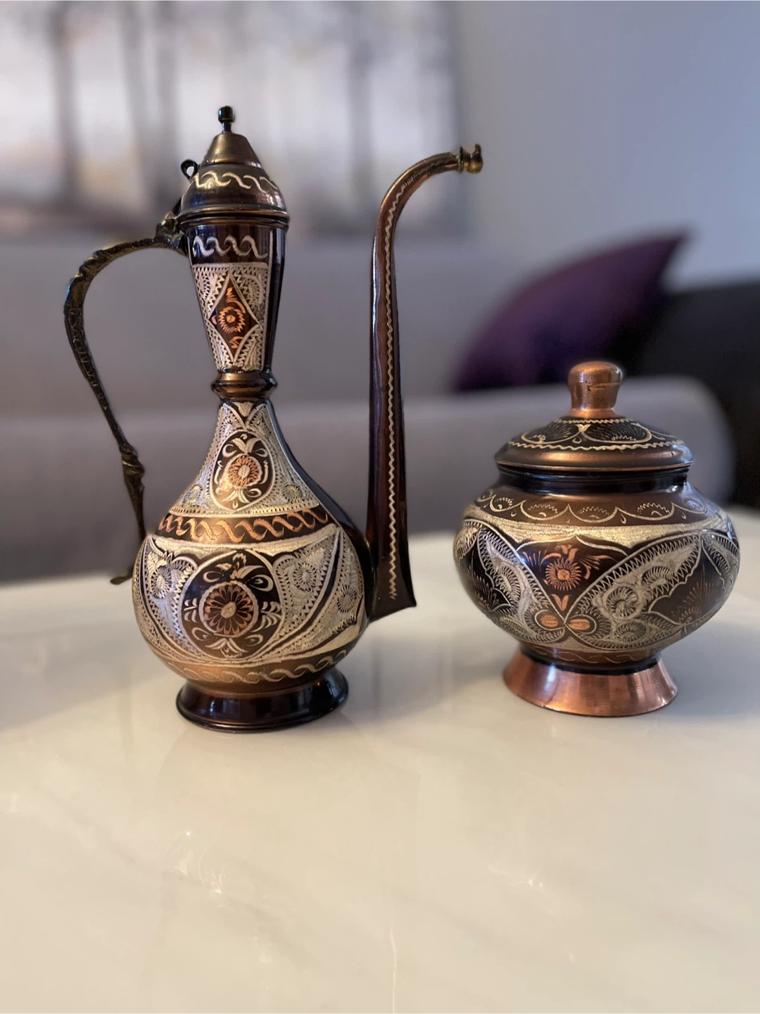 Vintage Copper Tea Set - photo 2