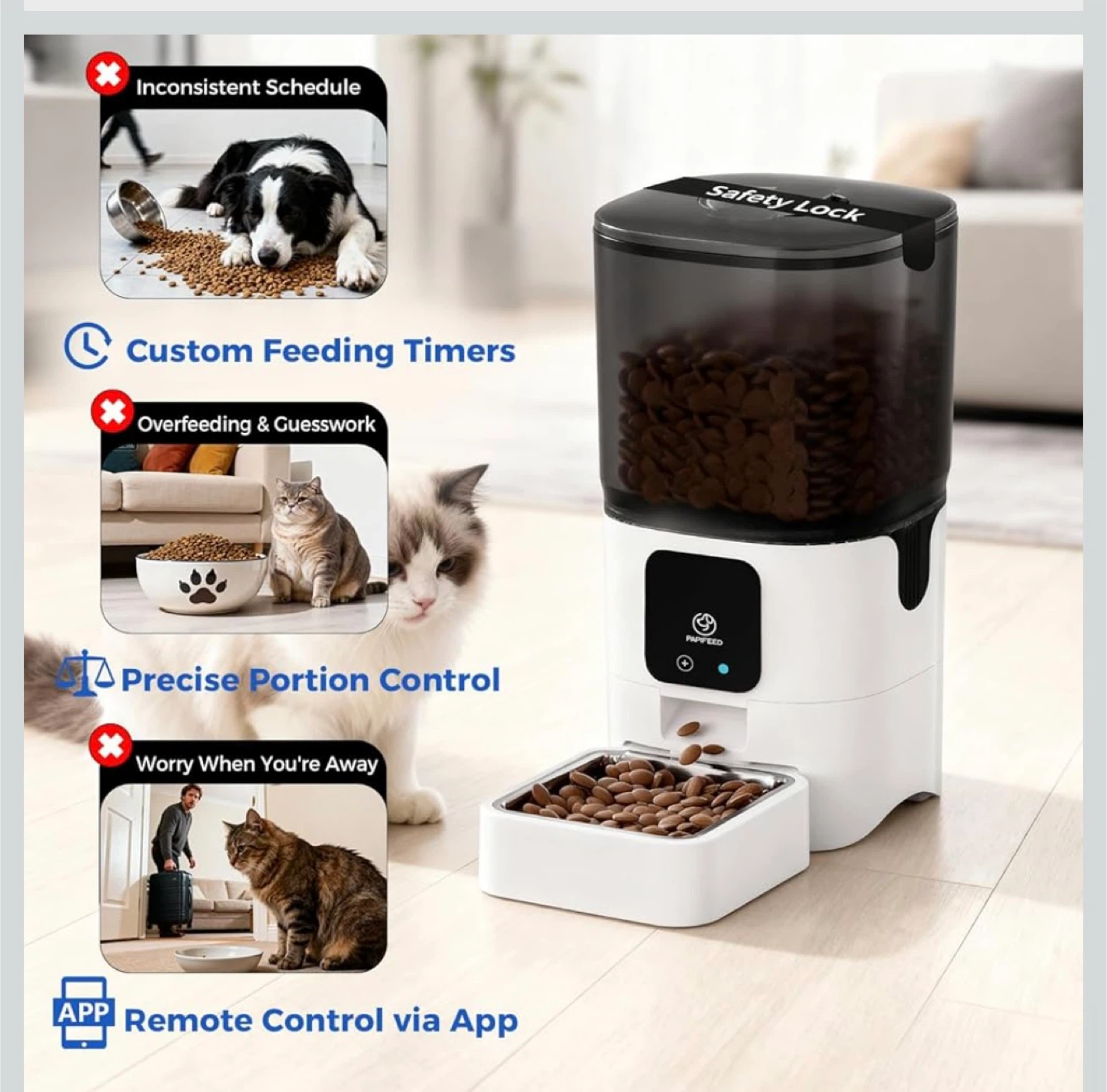 Papifeed Automatic Pet Feeder - BRAND NEW 25Cups - photo 3