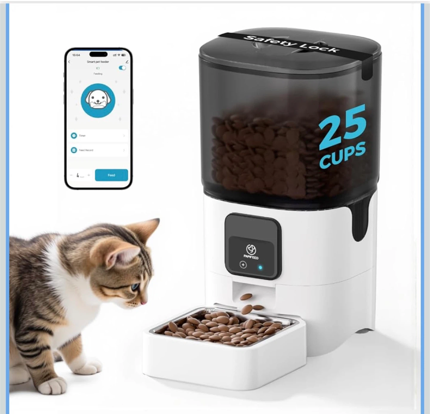 Papifeed Automatic Pet Feeder - BRAND NEW 25Cups