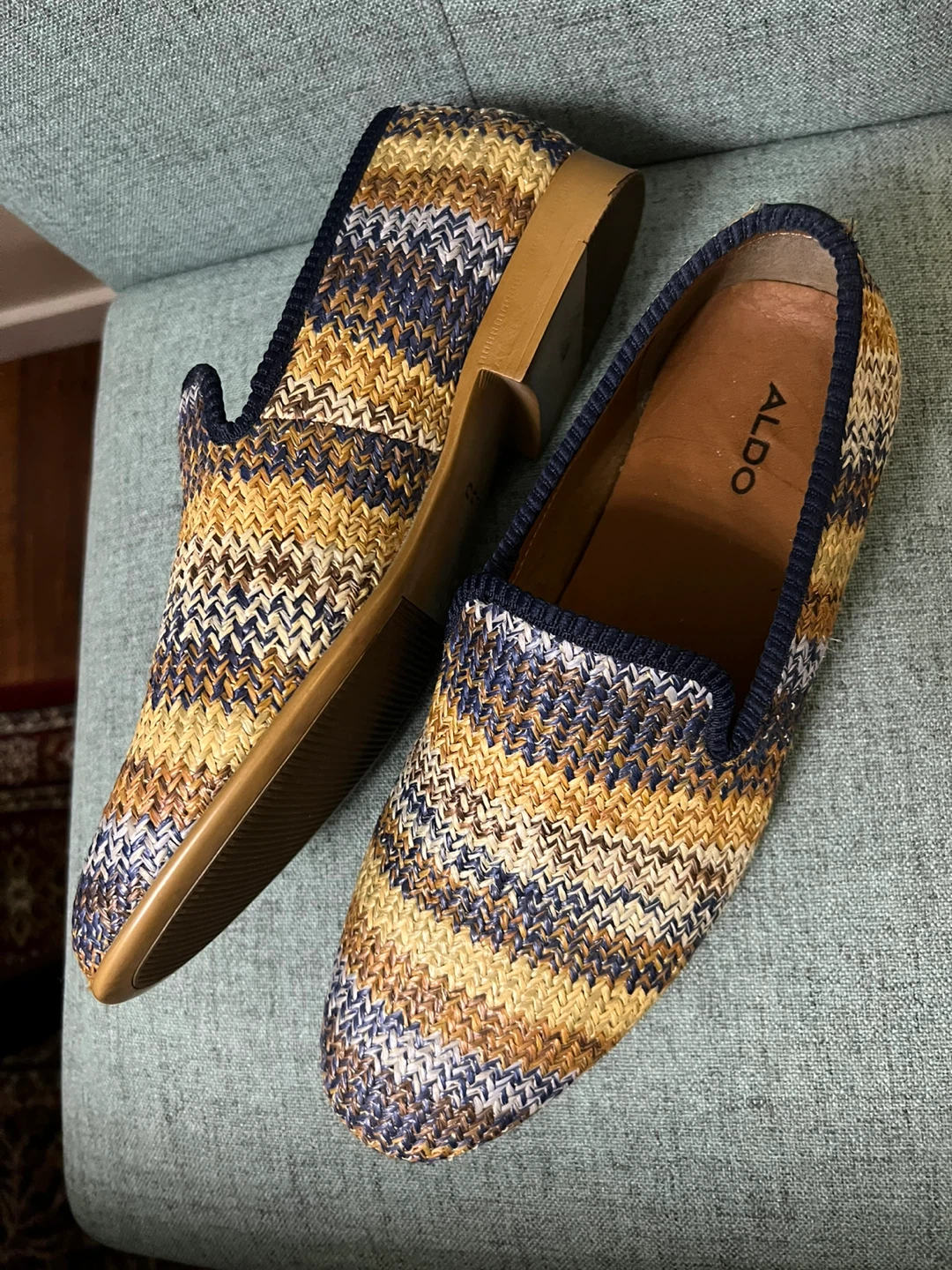 ALDO Men's Woven Loafers, Size 10