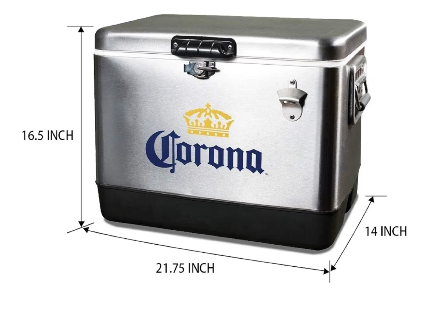 51L,Corona Ice Chest Cooler - Portable Ice Bucket - photo 4