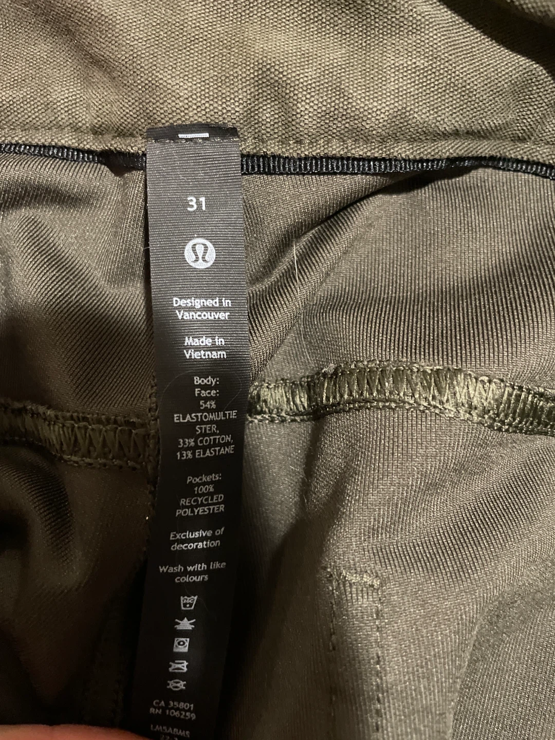 Lululemon Utilitech Pants, 31W34L Olive Green - photo 3