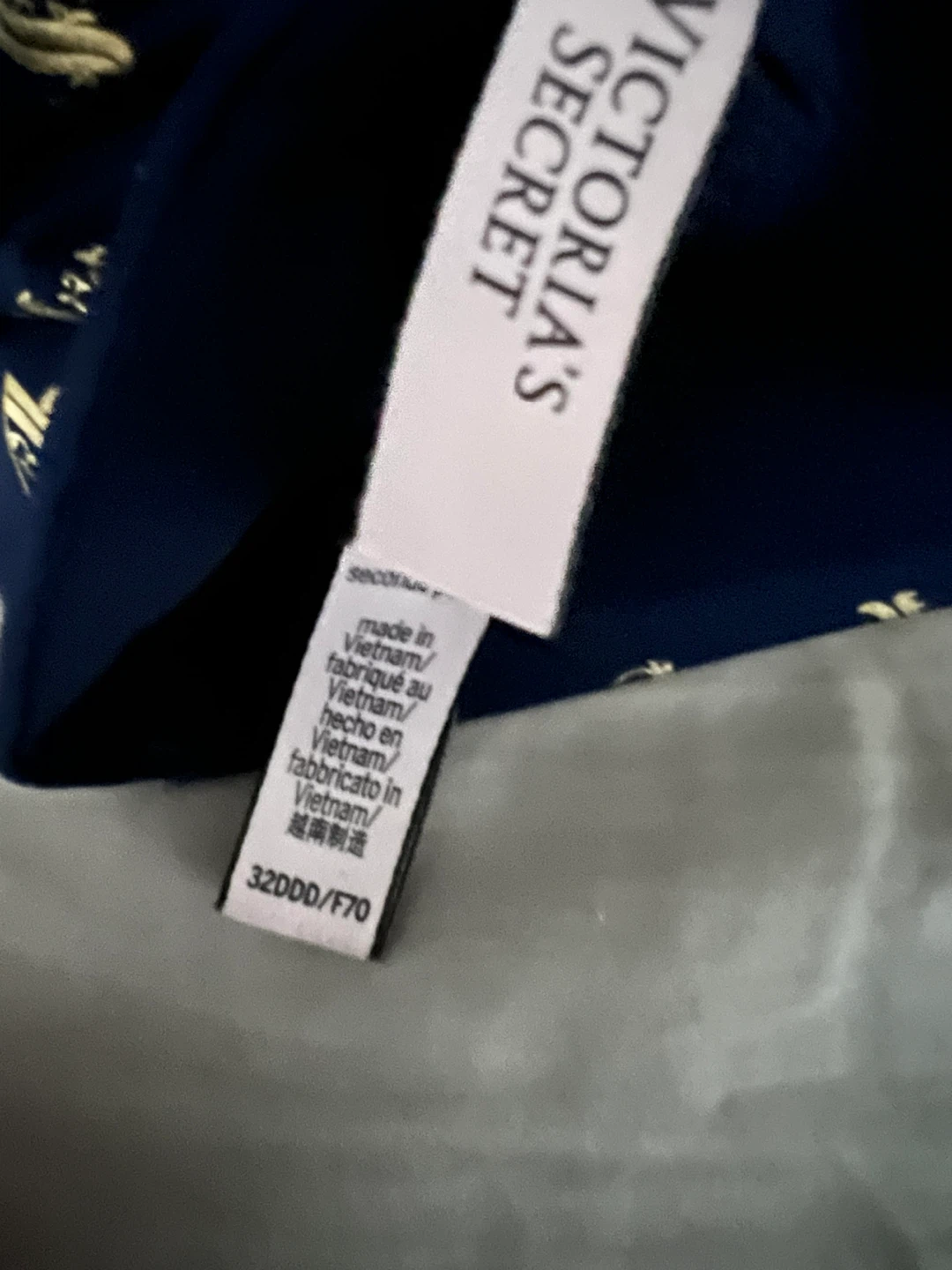 Victoria's Secret Bra 32DDD Navy/Gold - photo 5