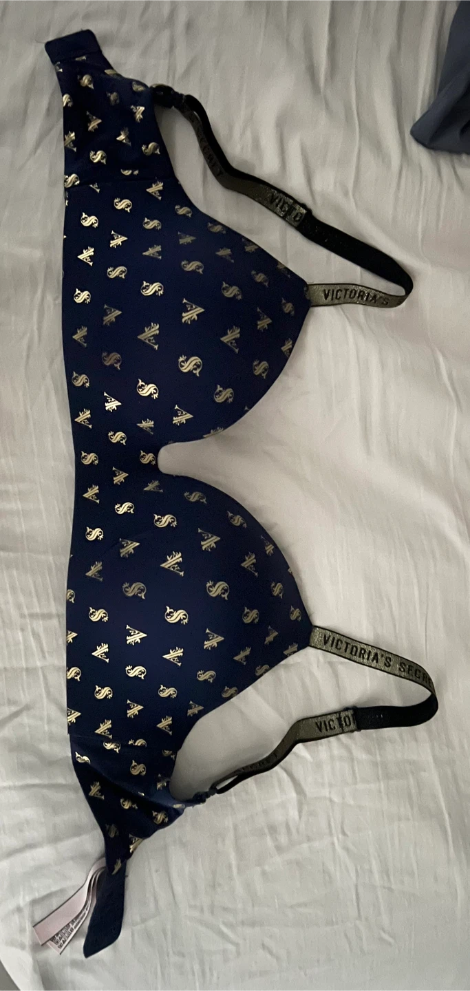 Victoria's Secret Bra 32DDD Navy/Gold