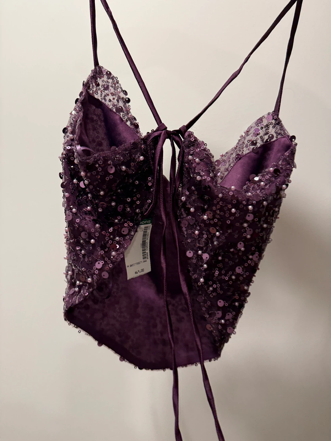 Simons Purple Sequin Top - Size M/M - photo 3