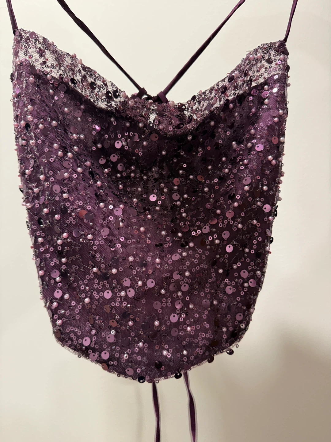 Simons Purple Sequin Top - Size M/M - photo 2