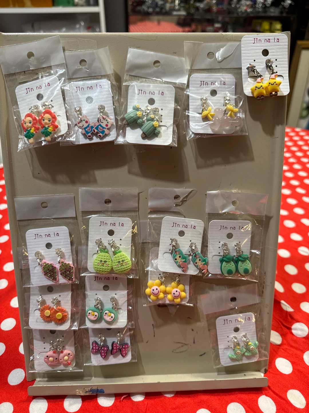 Cute Cartoon Character Earrings - New! 15 Pairs 🥕