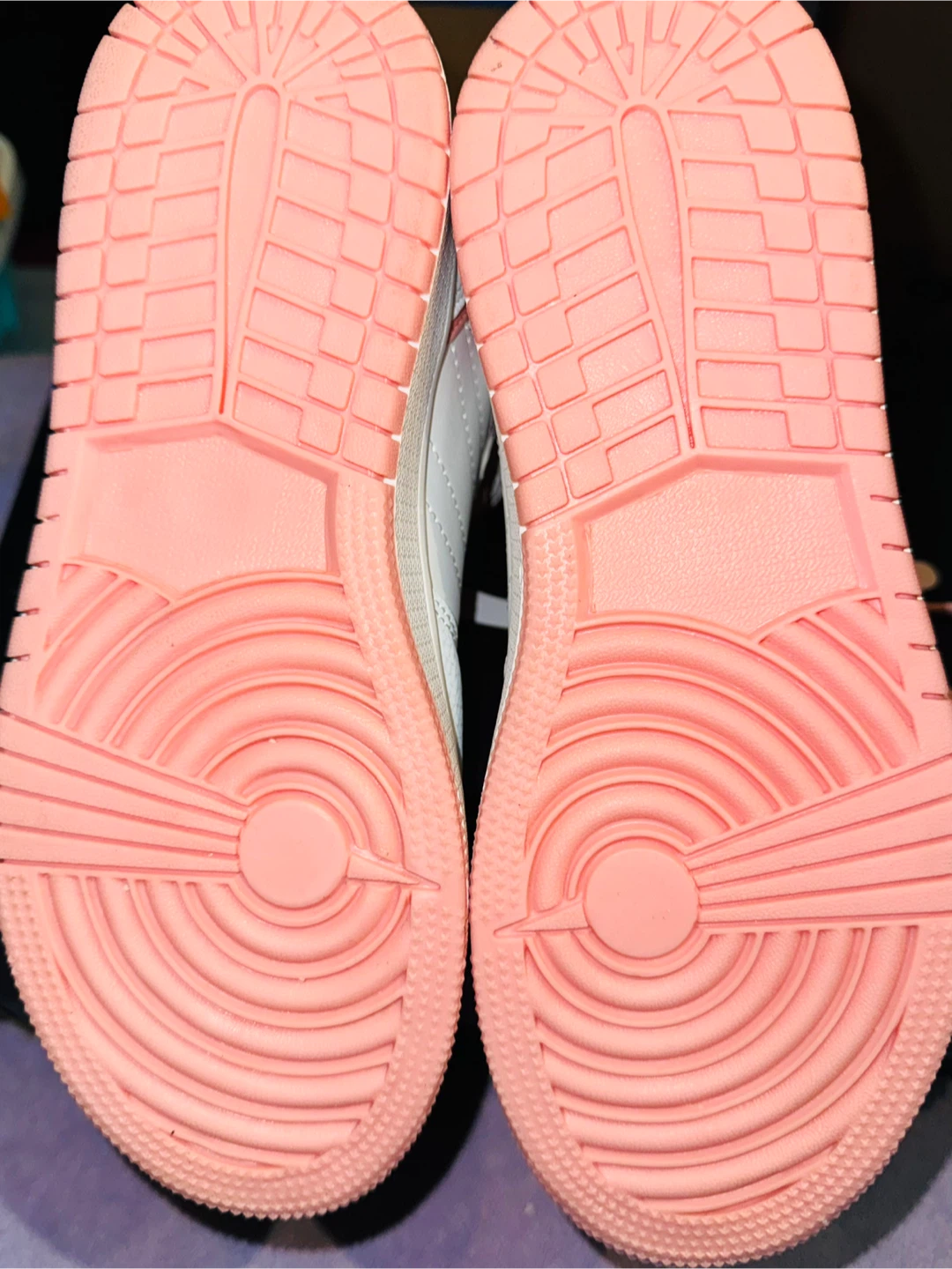White & Pink High Top Sneakers size 4 kids - photo 4