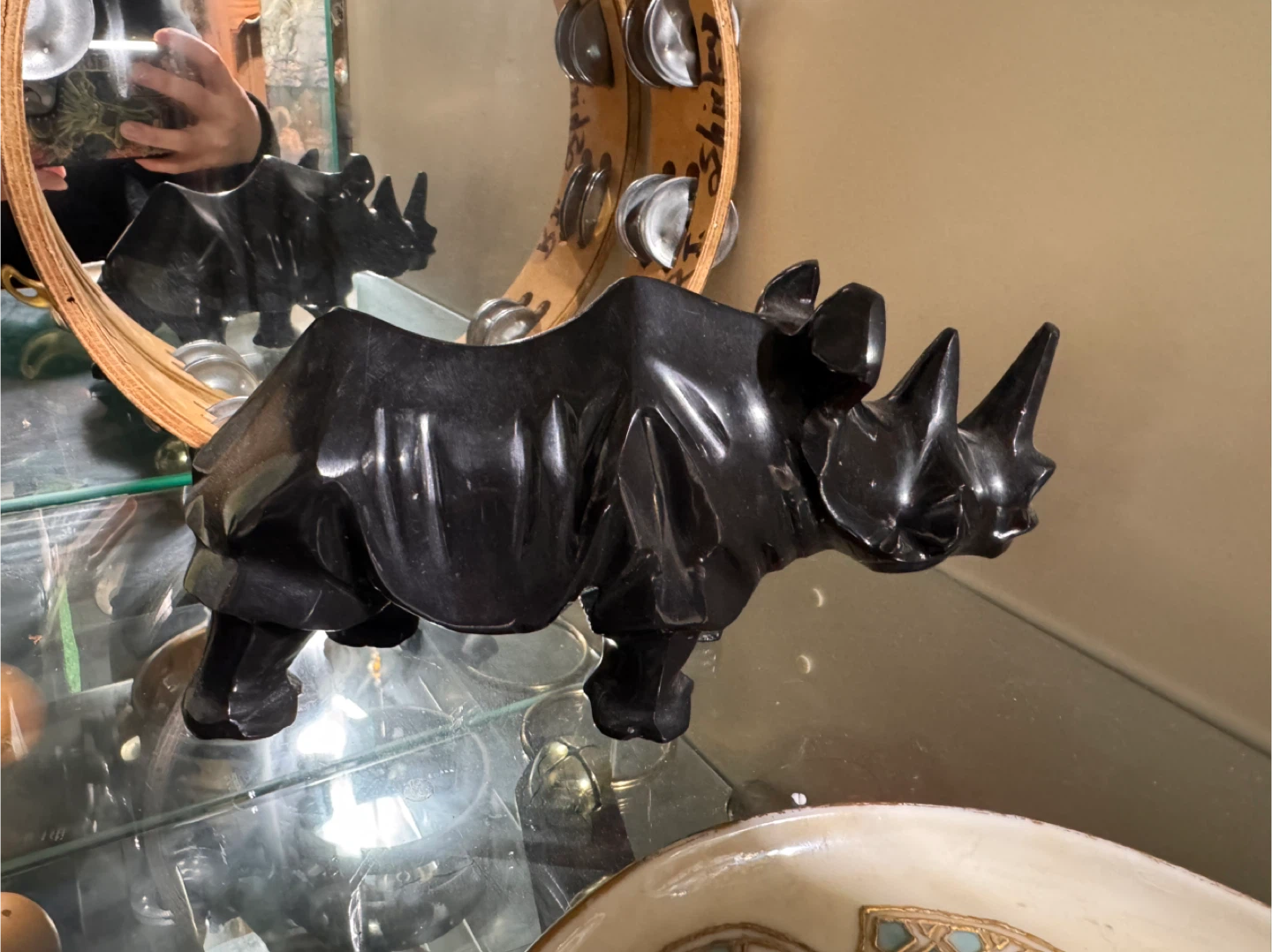 Rhino Figurine - Black 🥕 - photo 2