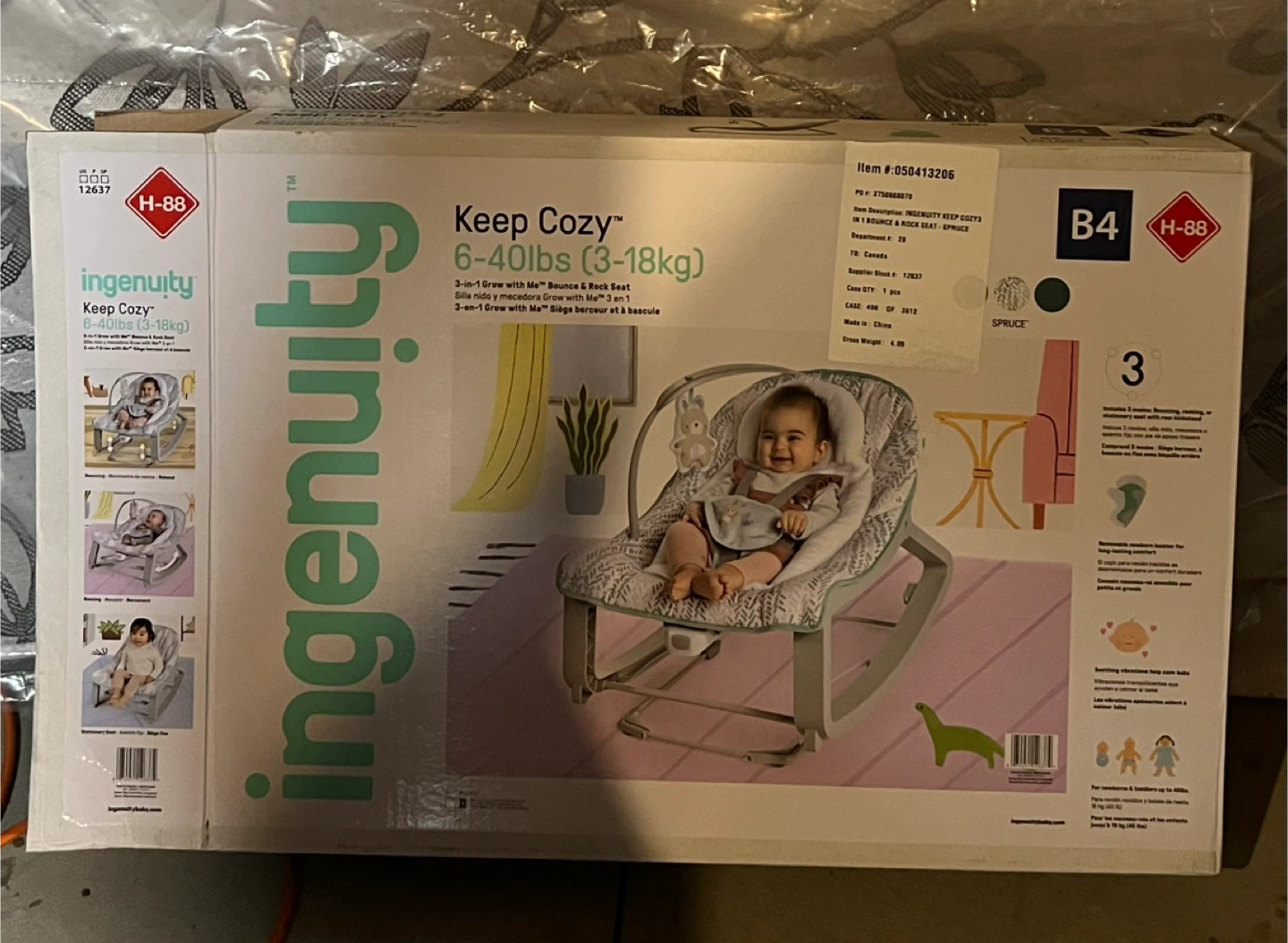 Ingenuity Keep Cozy 3-in-1 Bounce & Rock Seat - photo 4
