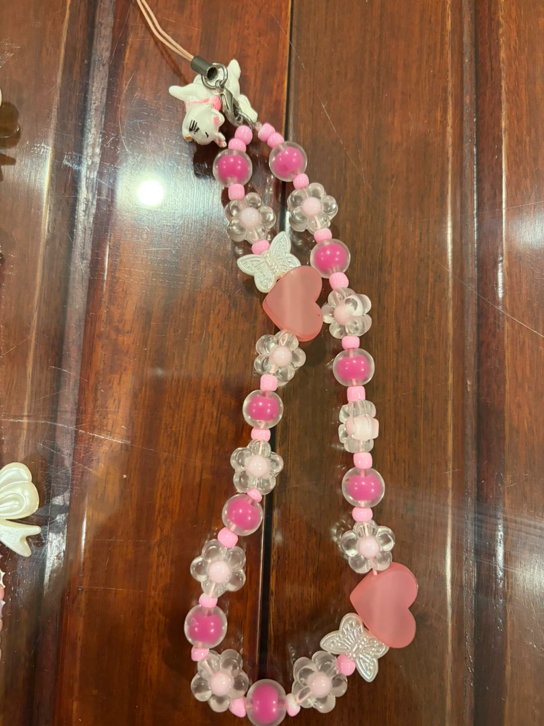 Beaded Phone Charms - Pink & Pastel - photo 2