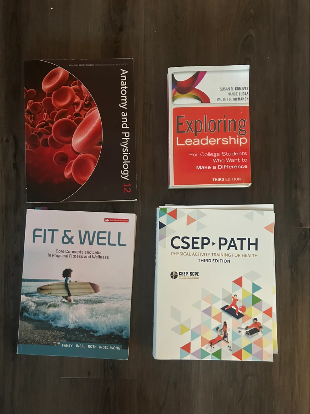 Set of College Kinesiology Textbooks