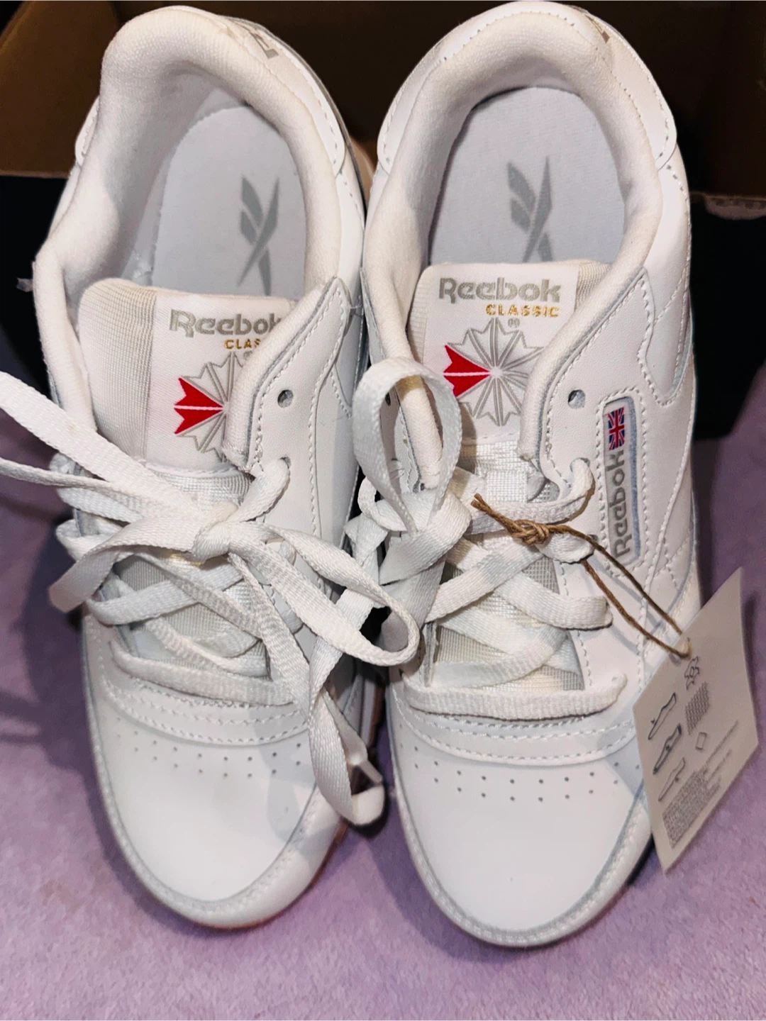 New Reebok Classic Harman Run Shoes - White  Size 3 . Kids - photo 3