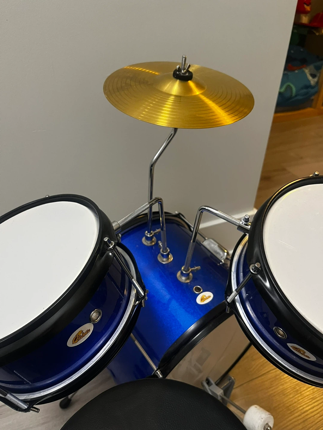 Kids Drum Set - Blue, 7 Pieces - photo 4
