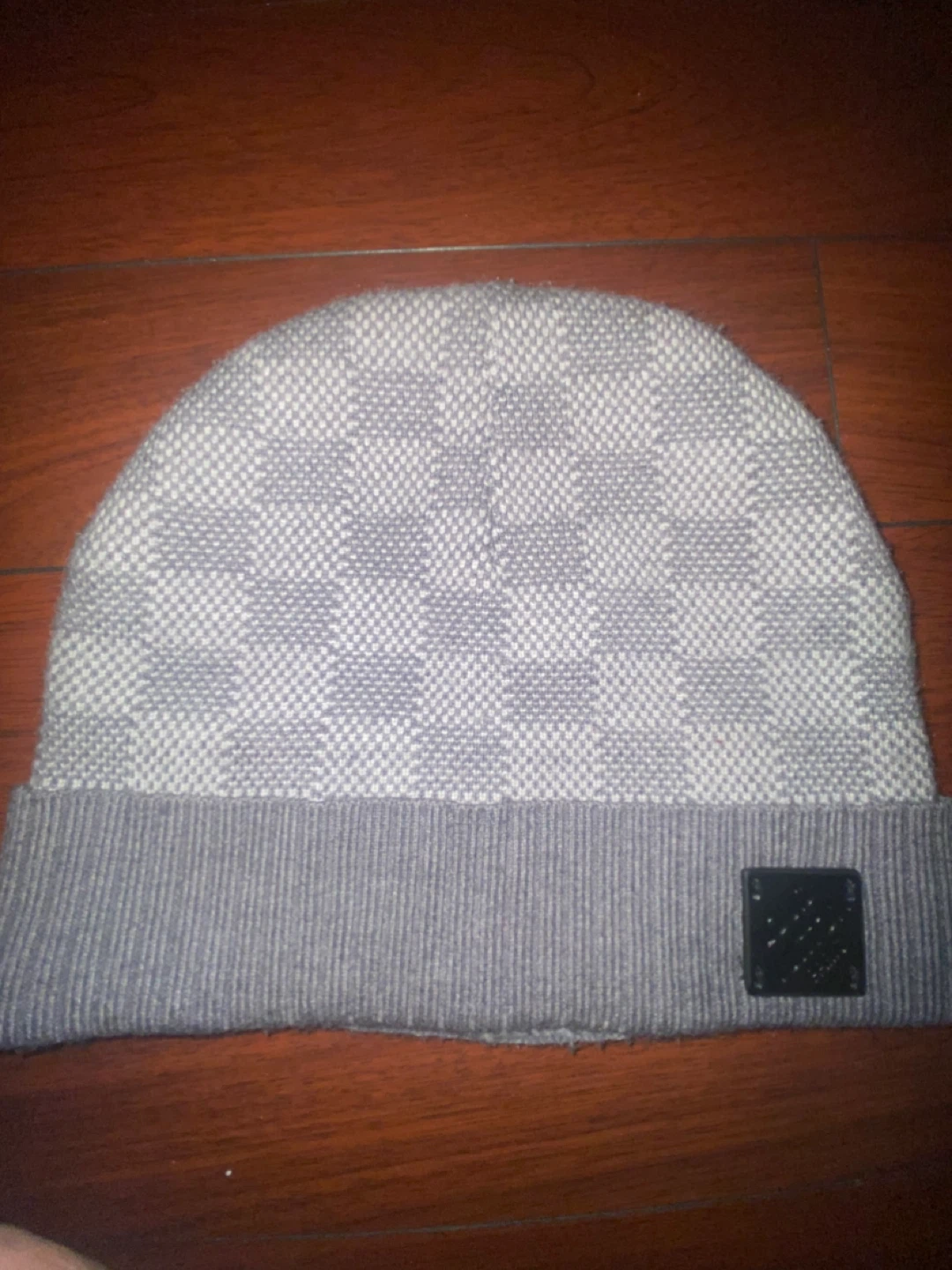 Louis Vuitton Grey Beanie price is negotiable