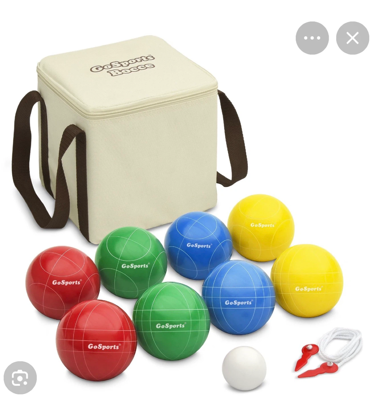 GoSports Bocce Ball Set with Carrying Case