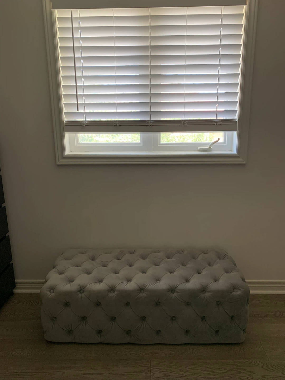 Tufted Ottoman - Grey