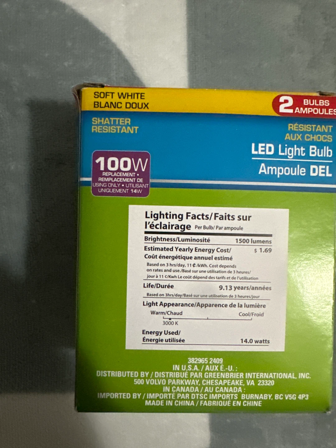 🥕🥕🥕LED Light Bulb - Soft White, 2 Bulbs - photo 2