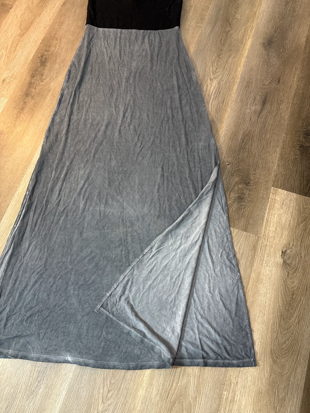 Hurley Black & Gray Maxi Dress with Side slit size S - photo 5