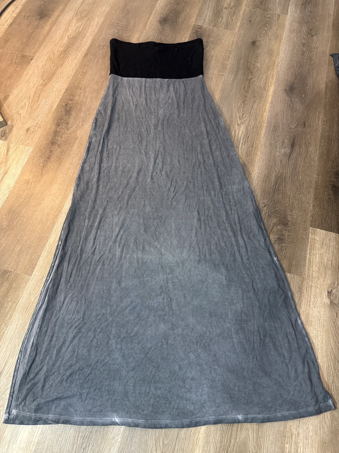 Hurley Black & Gray Maxi Dress with Side slit size S - photo 3