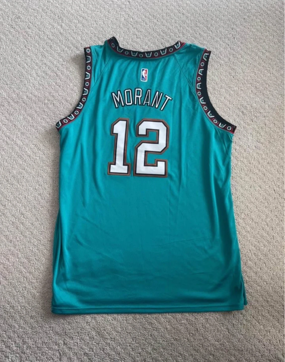 Nike Vancouver Grizzlies Morant #12 Jersey Size 54