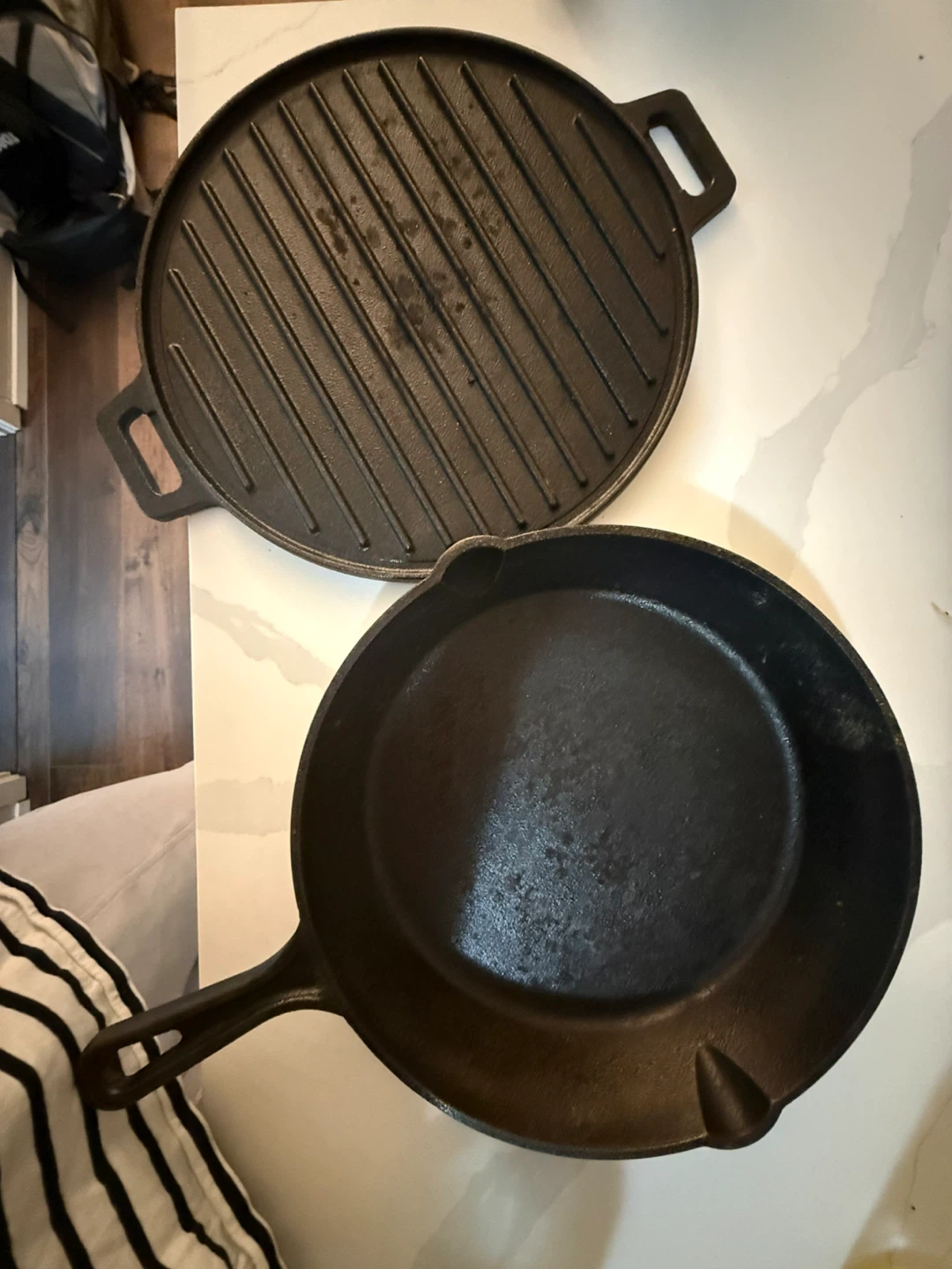 Cast Iron Skillet and Grill Pan Set 🥕