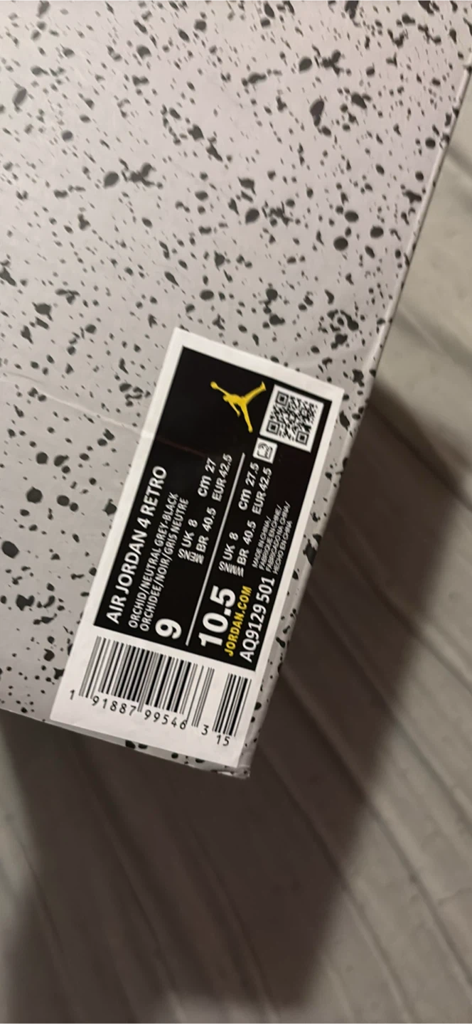 Air Jordan 4 Retro PGS White/Red, Size 9 - photo 4