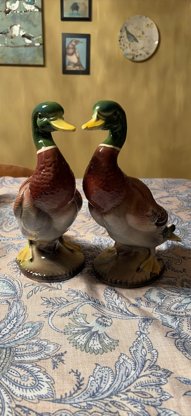 Vintage Maddux Made in California pair of Mallard Figurine