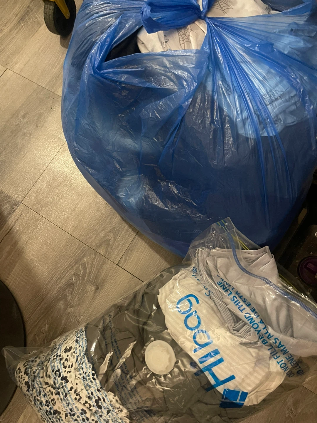 Bag full of free, full-size bedsheets