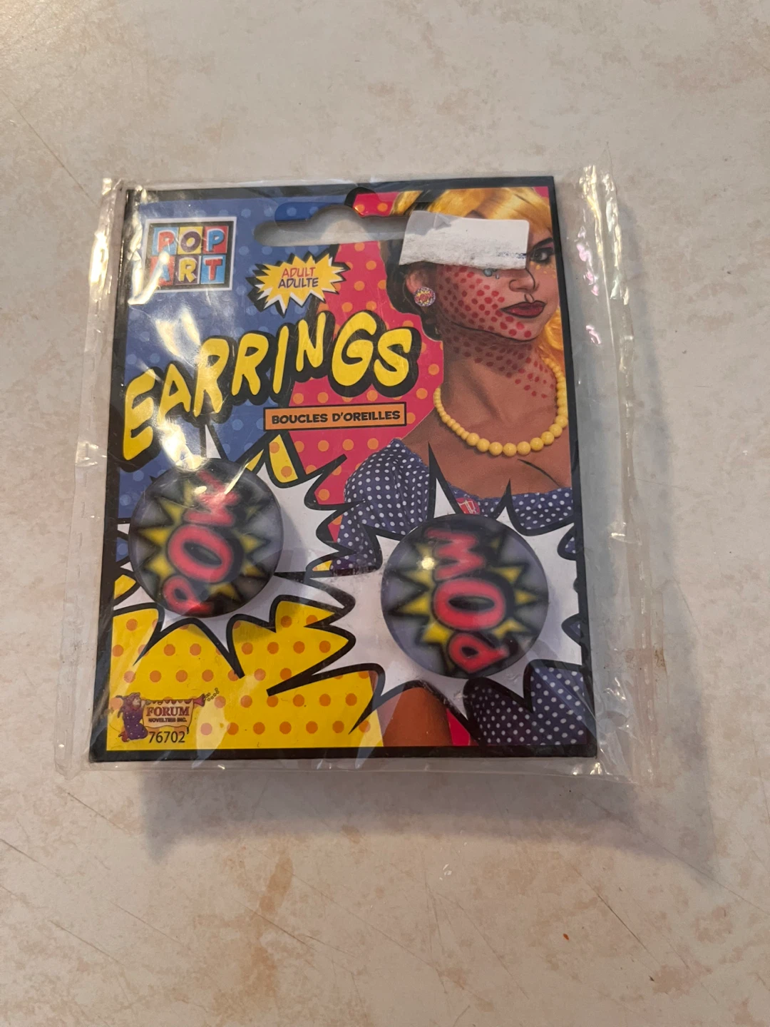 Pop Art Earrings - New in Package