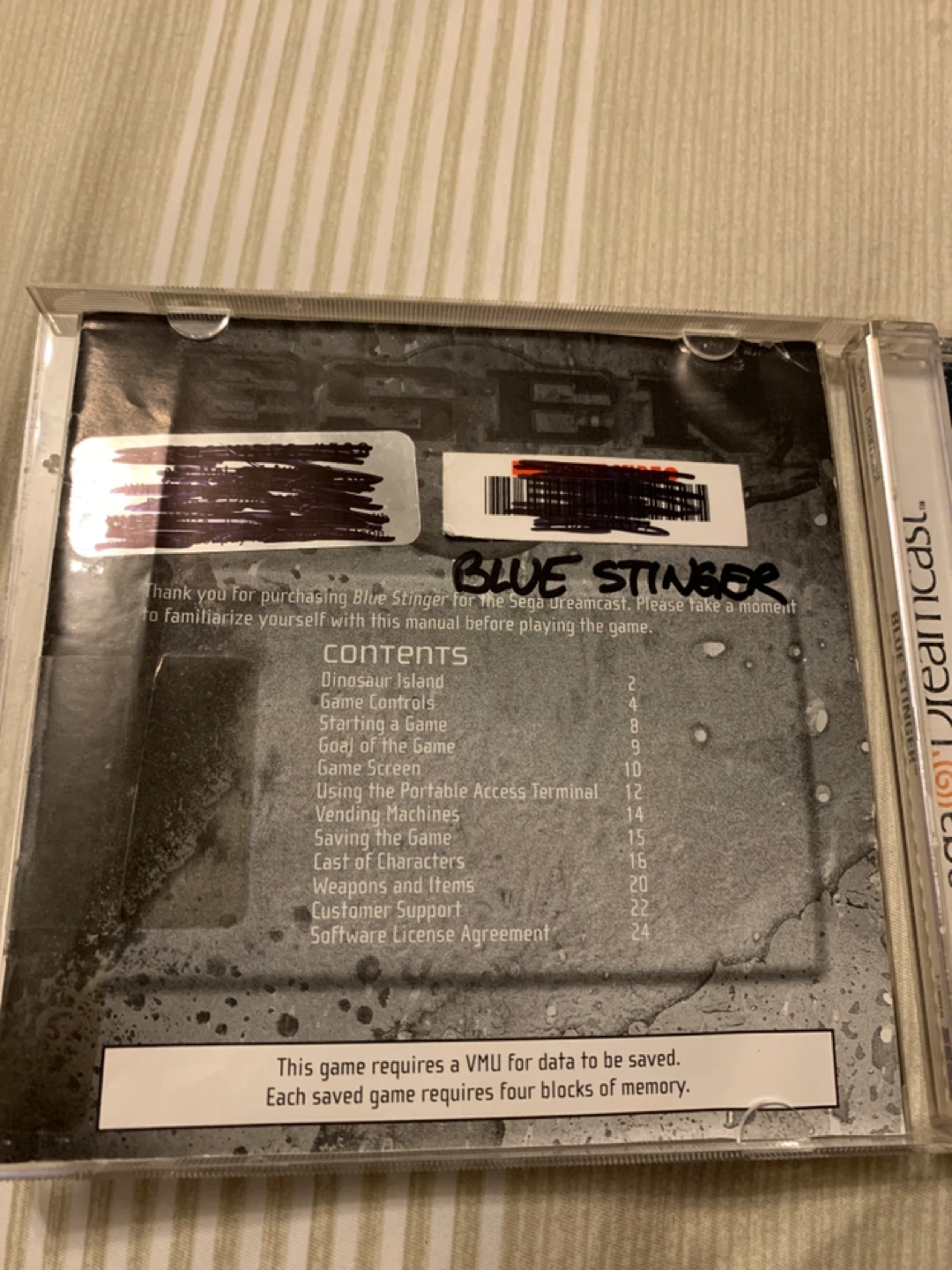 Blue Stinger for Sega Dreamcast - photo 2