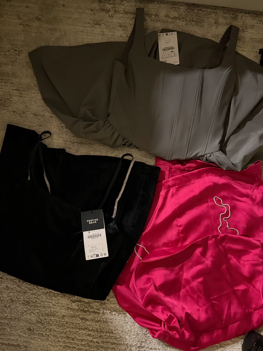Zara Dresses: Pink, Black, Grey - Various Styles