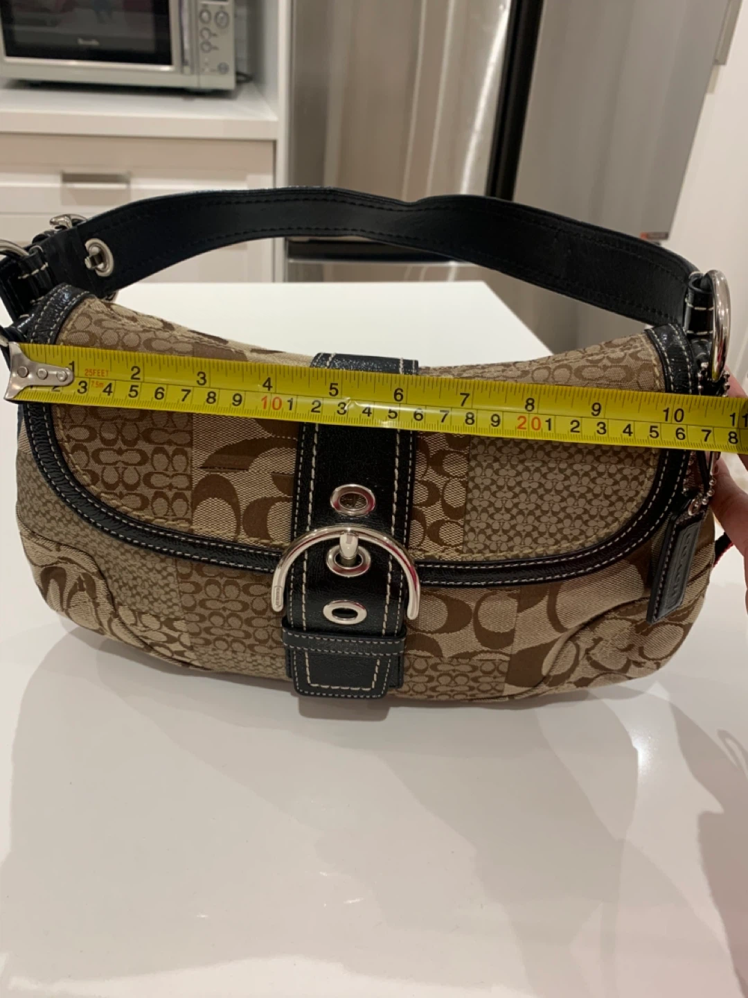 🐻 New Coach Brown Soho Signature Patchwork Shoulder Bag 🐻 - photo 5
