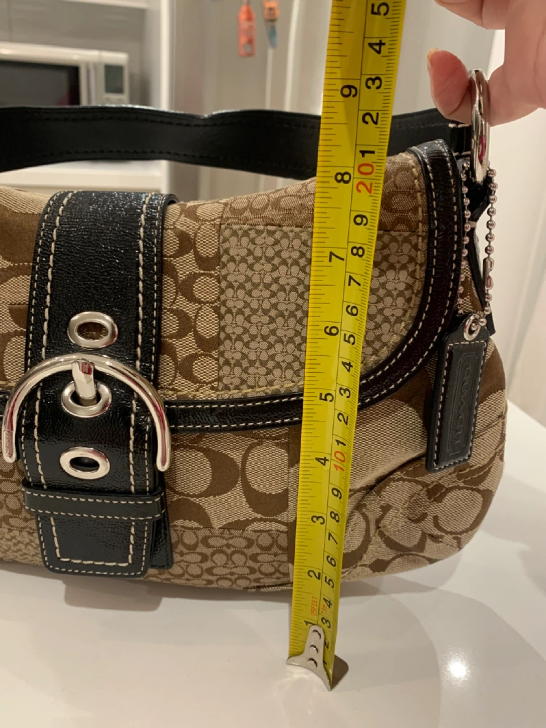 🐻 New Coach Brown Soho Signature Patchwork Shoulder Bag 🐻 - photo 4