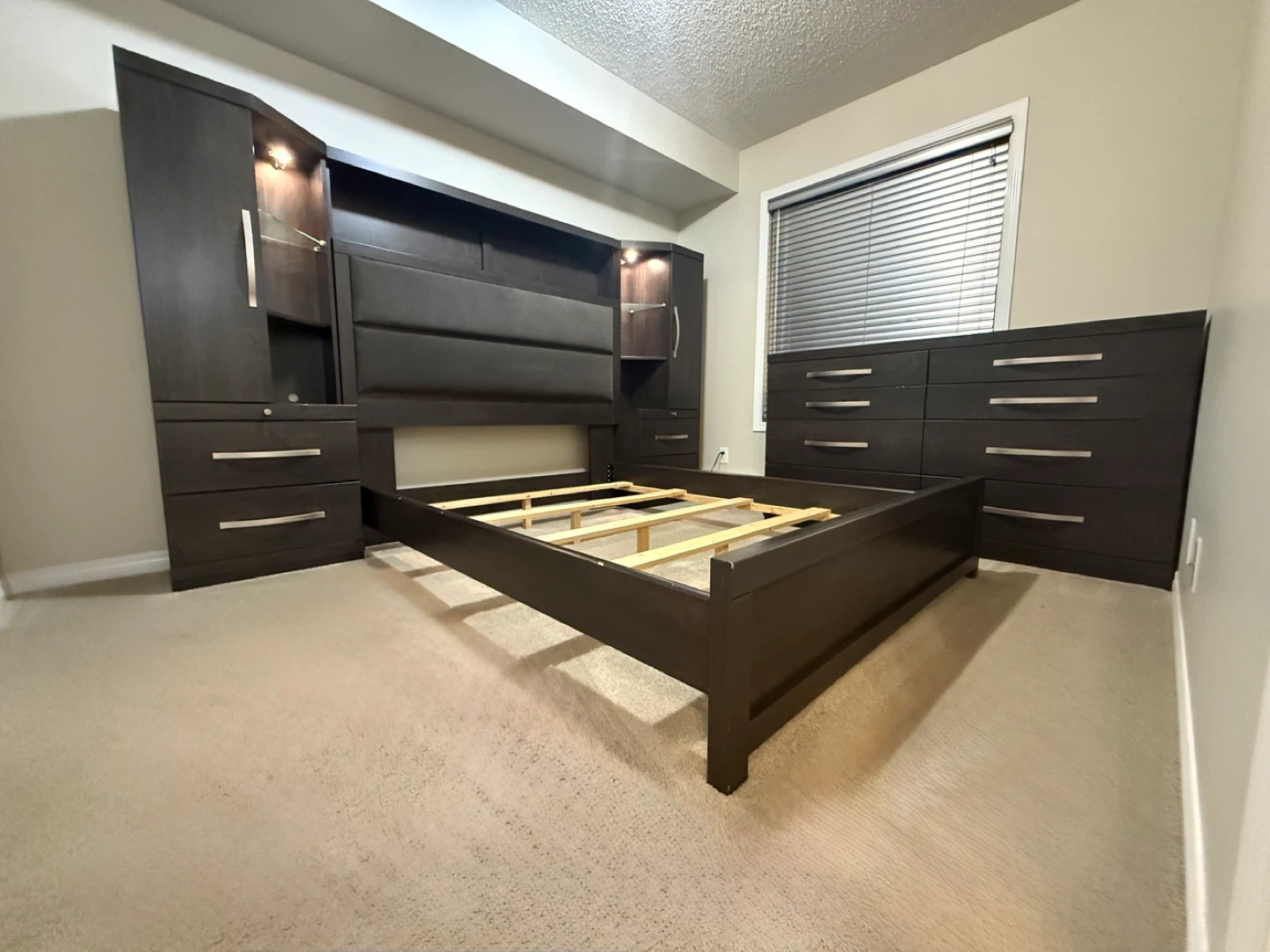 Bedroom Set with Bed Frame, Dresser, and Storage - photo 3