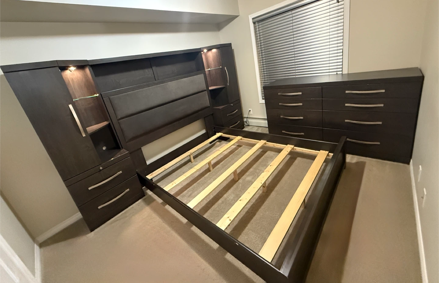 Bedroom Set with Bed Frame, Dresser, and Storage - photo 5