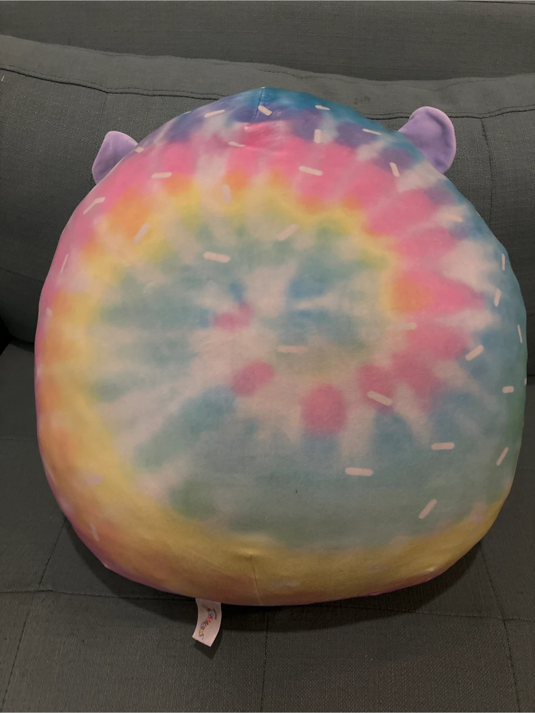 Large Squishmallows Tie Dye Hedgehog Plush - photo 2