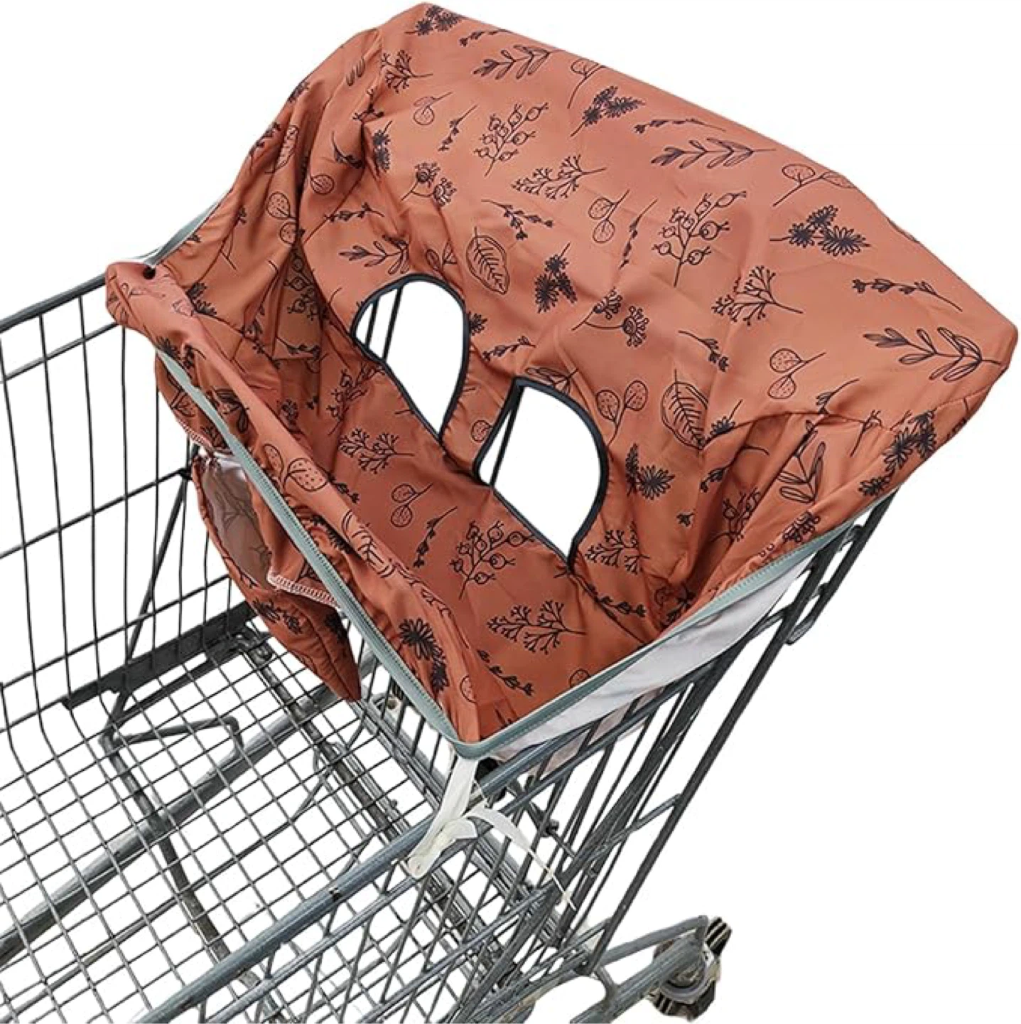 JJ Cole floral baby shopping cart seat cover - photo 2