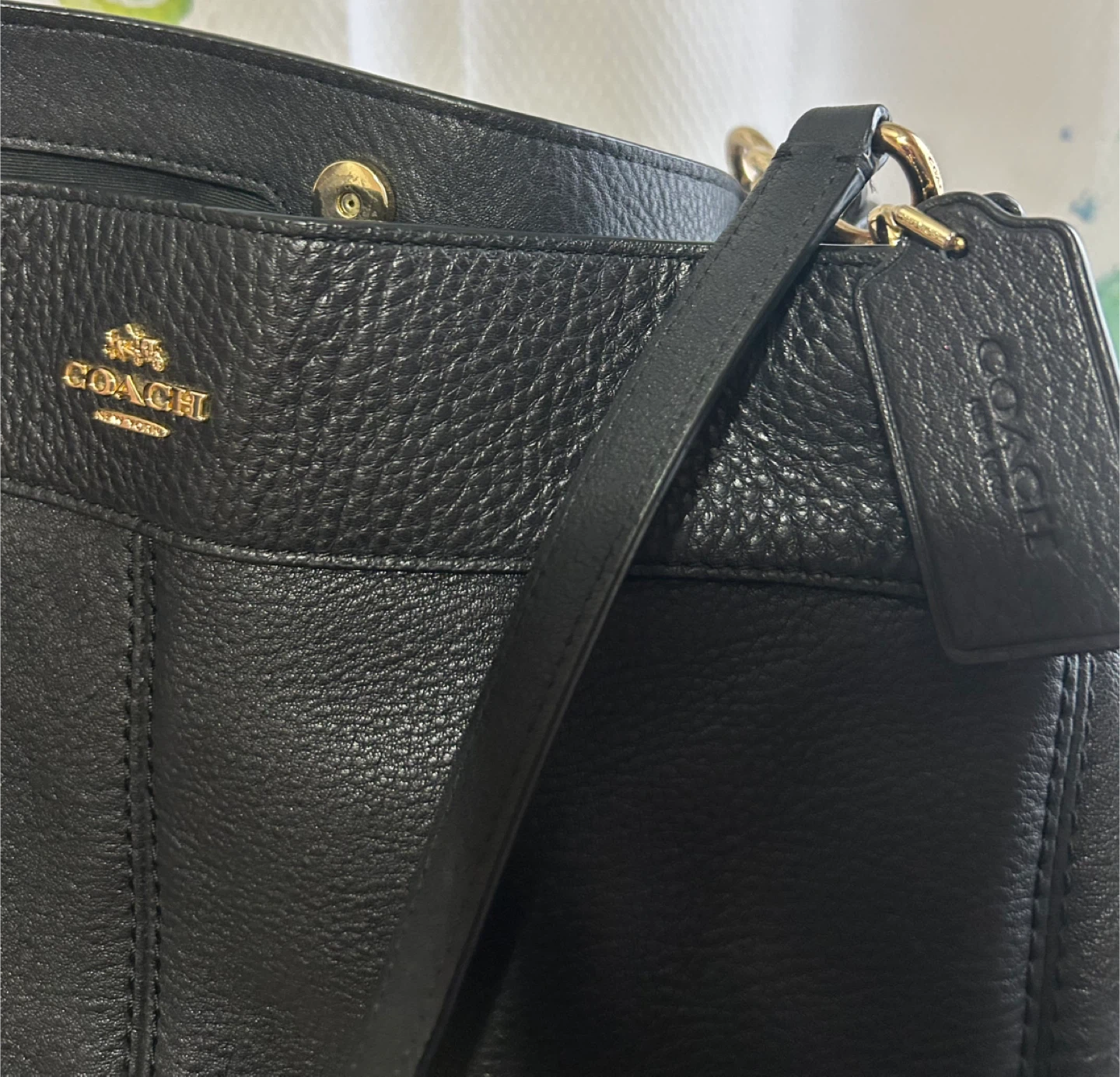 Coach Black Leather Shoulder Bag - photo 5