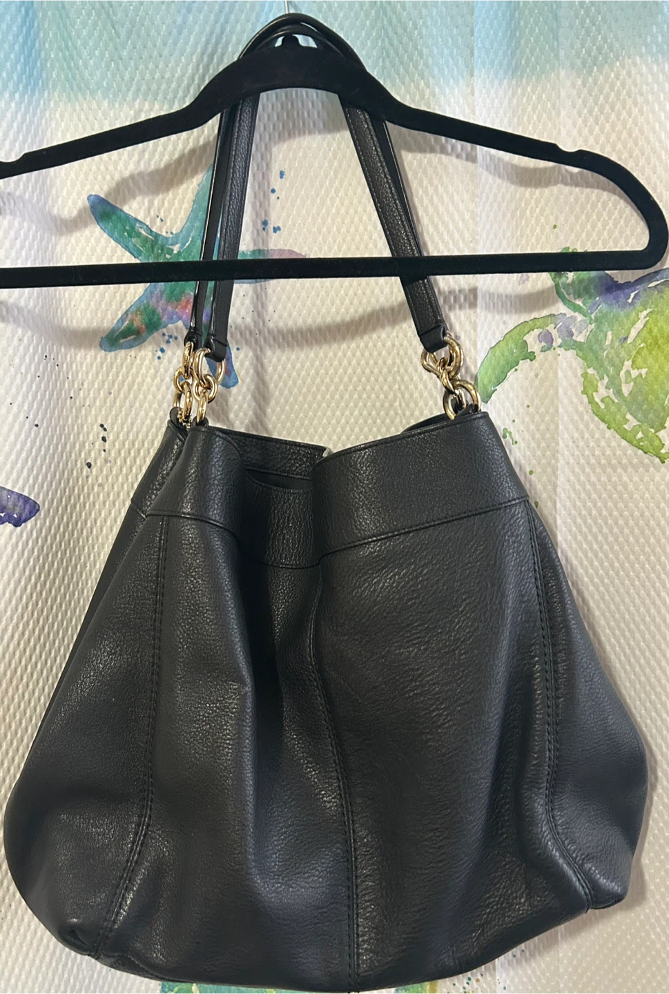 Coach Black Leather Shoulder Bag - photo 2