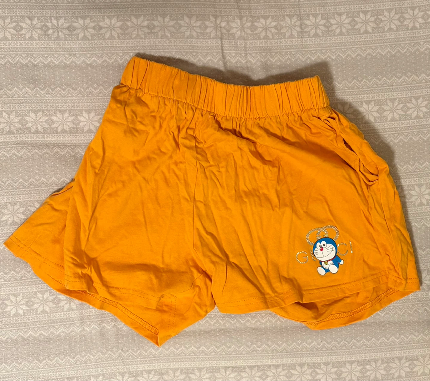 Doraemon Orange Shorts