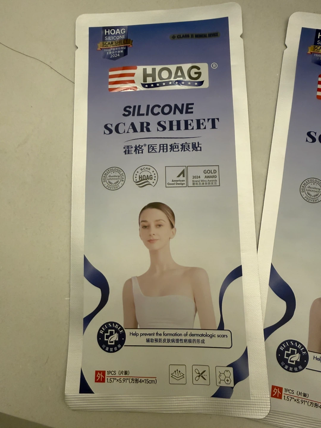 HOAG Silicone Scar Sheets & Elastic Bandage - photo 2