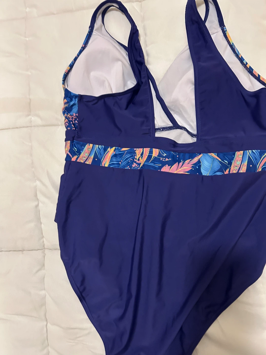 Xl purple  Floral One-Piece Swimsuit - photo 3