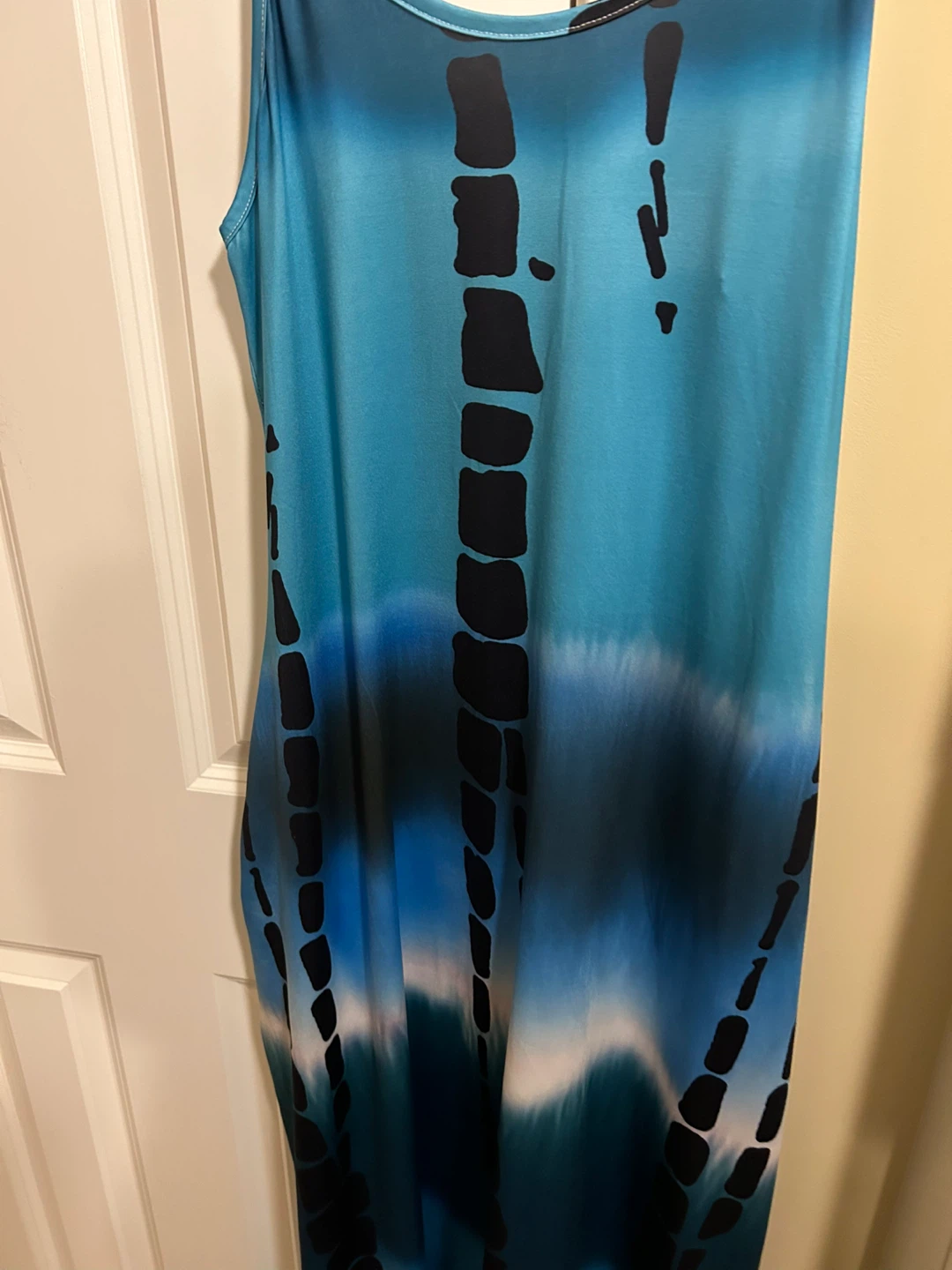 Blue Tie-Dye Maxi Dress - photo 2