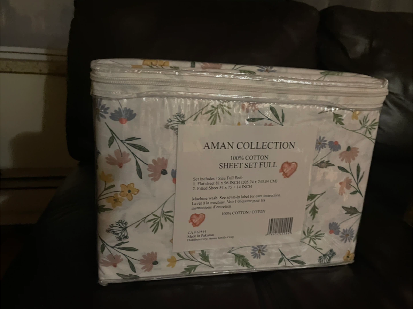 Aman Collection 100% Cotton Full Sheet Set