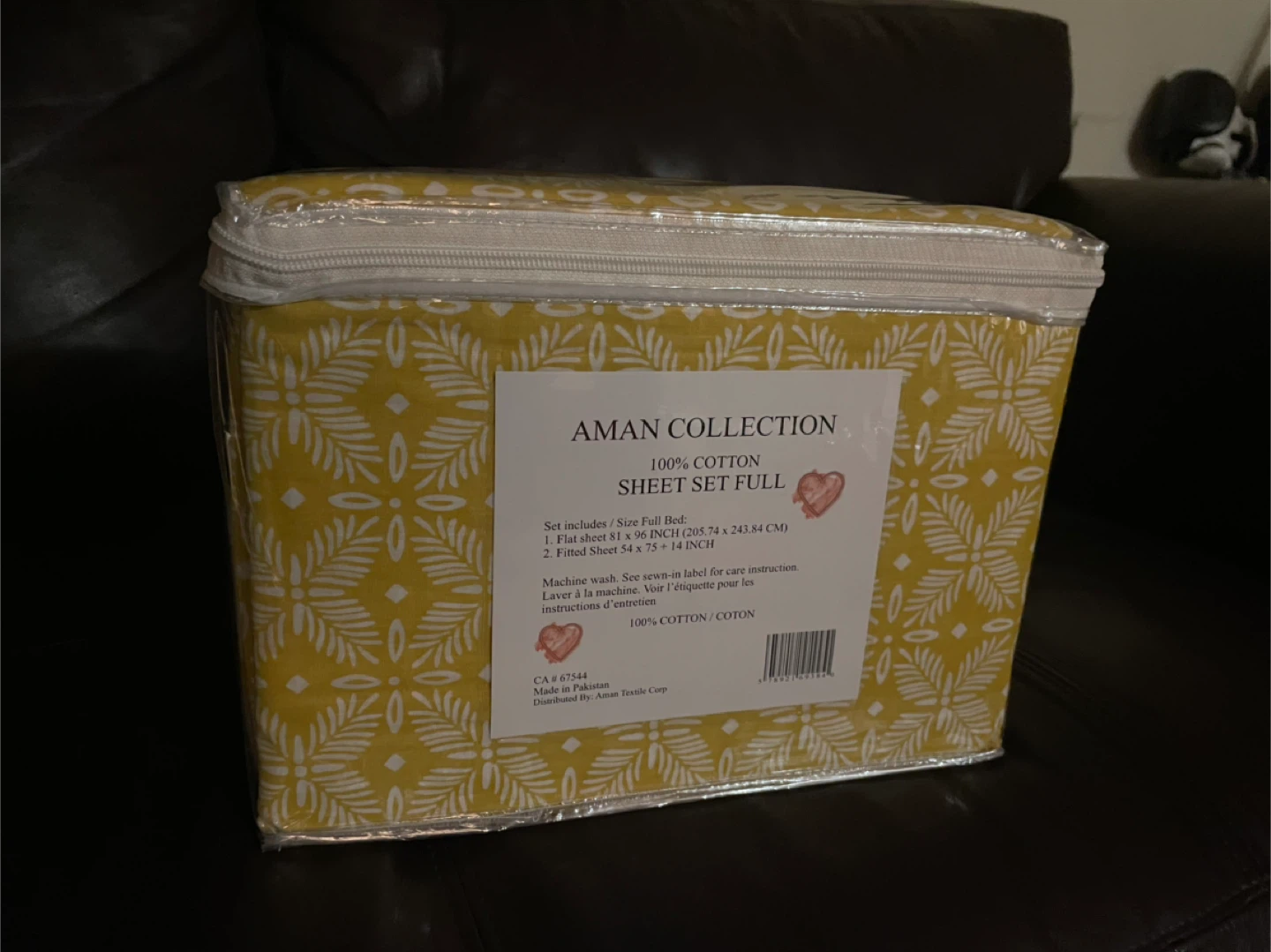 Aman Collection 100% Cotton Full Sheet Set